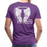 Grandma Guardian Angel Men's Premium T-Shirt - purple