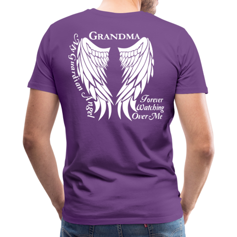 Grandma Guardian Angel Men's Premium T-Shirt - purple
