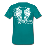 Mom Guardian Angel Men's Premium T-Shirt (Ck1416) - teal