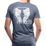 Mom Guardian Angel Men's Premium T-Shirt (Ck1416) - heather blue