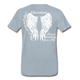 Mom Guardian Angel Men's Premium T-Shirt (Ck1416) - heather ice blue
