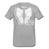 Mom Guardian Angel Men's Premium T-Shirt - heather gray