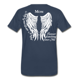 Mom Guardian Angel Men's Premium T-Shirt - navy