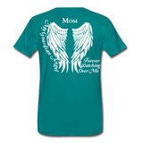 Mom Guardian Angel Men's Premium T-Shirt - teal