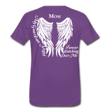 Mom Guardian Angel Men's Premium T-Shirt - purple