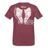 Mom Guardian Angel Men's Premium T-Shirt - heather burgundy
