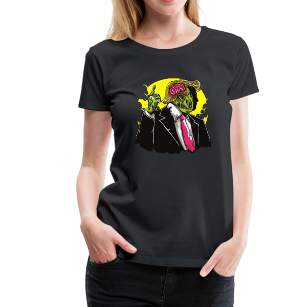 Trump Zombie Women’s Premium T-Shirt (CK1449L) - black