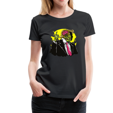 Trump Zombie Women’s Premium T-Shirt (CK1449L) - black