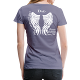 Dad Guardian Angel Women’s Premium T-Shirt (CK1450) - washed violet