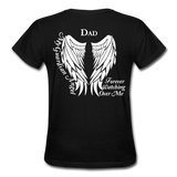 Dad Guardian Angel Gildan Ultra Cotton Ladies T-Shirt - black