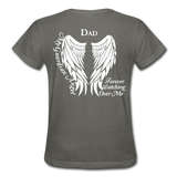 Dad Guardian Angel Gildan Ultra Cotton Ladies T-Shirt - charcoal