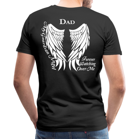Dad Guardian Angel Men's Premium T-Shirt (CK1450) - black