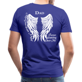 Dad Guardian Angel Men's Premium T-Shirt (CK1450) - royal blue