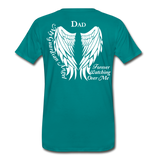 Dad Guardian Angel Men's Premium T-Shirt (CK1450) - teal