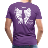 Dad Guardian Angel Men's Premium T-Shirt (CK1450) - purple
