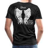 Dad Guardian Angel Men's Premium T-Shirt (CK1450) - charcoal gray