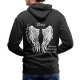 Dad Guardian Angel Men’s Premium Hoodie (CK1451) - black