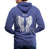 Dad Guardian Angel Men’s Premium Hoodie (CK1451) - royalblue