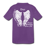 Dad Guardian Angel Kids' Premium T-Shirt (CK1452) - purple