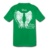Dad Guardian Angel Kids' Premium T-Shirt (CK1452) - kelly green