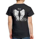 Dad Guardian Angel Toddler Premium T-Shirt (CK1452) - black