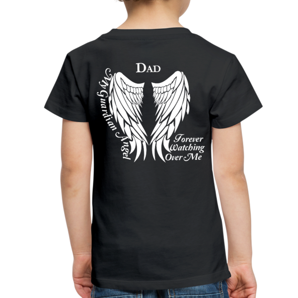 Dad Guardian Angel Toddler Premium T-Shirt (CK1452) - black
