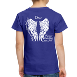 Dad Guardian Angel Toddler Premium T-Shirt (CK1452) - royal blue