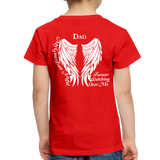 Dad Guardian Angel Toddler Premium T-Shirt (CK1452) - red