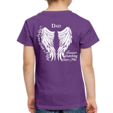 Dad Guardian Angel Toddler Premium T-Shirt (CK1452) - purple