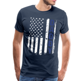 American Daddy Flag Men's Premium T-Shirt (CK1087) - navy