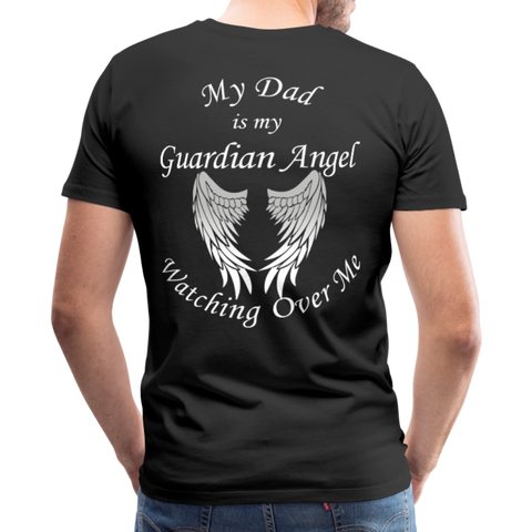 Dad Guardian Angel Men's Premium T-Shirt (CK1454U) - black