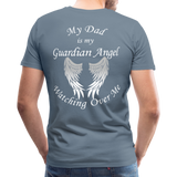 Dad Guardian Angel Men's Premium T-Shirt (CK1454U) - steel blue