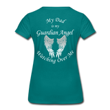 Dad Guardian Angel Women’s Premium T-Shirt (CK1454W) - teal