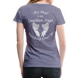 Dad Guardian Angel Women’s Premium T-Shirt (CK1454W) - washed violet