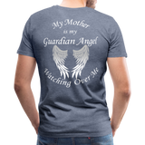 Mother Guardian Angel Men's Premium T-Shirt (CK1455U) - heather blue