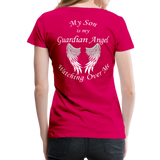 Son Guardian Angel Women’s Premium T-Shirt (CK1456W) - dark pink