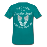 Grandpa Guardian Angel Men's Premium T-Shirt (Ck1458U) - teal