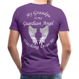 Grandpa Guardian Angel Men's Premium T-Shirt (Ck1458U) - purple