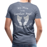 Mom Guardian Angel Men's Premium T-Shirt (CK1459U) - heather blue