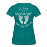 Mom Guardian Angel Women’s Premium T-Shirt (Ck1460W) - teal