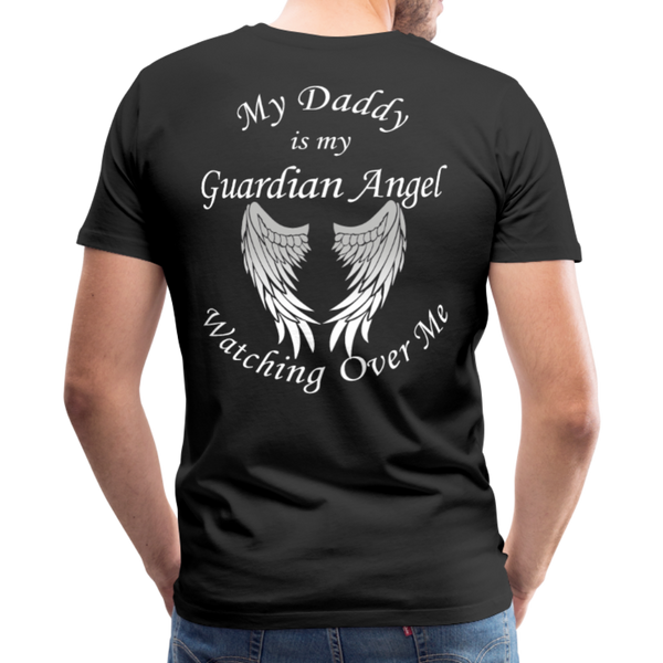 Daddy Guardian Angel Men's Premium T-Shirt (Ck1461U) - black