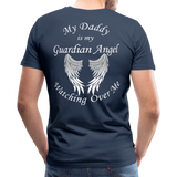 Daddy Guardian Angel Men's Premium T-Shirt (Ck1461U) - navy