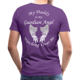 Daddy Guardian Angel Men's Premium T-Shirt (Ck1461U) - purple