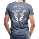 Daddy Guardian Angel Men's Premium T-Shirt (Ck1461U) - heather blue