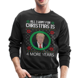 Trump Ugly Christmas Sweather Crewneck Sweatshirt - black
