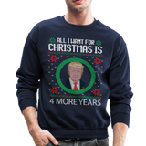 Trump Ugly Christmas Sweather Crewneck Sweatshirt - navy