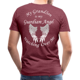 Grandson Guardian Angel Men's Premium T-Shirt (CK1472) - heather burgundy