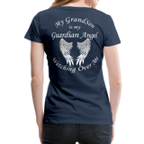Grandson Guardian Angel Women’s Premium T-Shirt (CK1472) - navy