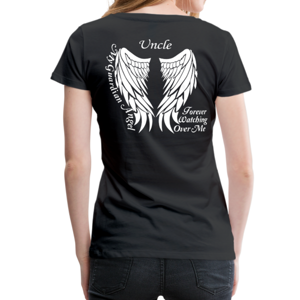 Uncle Guardian Angel Women’s Premium T-Shirt (CK1473W) - black