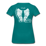 Uncle Guardian Angel Women’s Premium T-Shirt (CK1473W) - teal